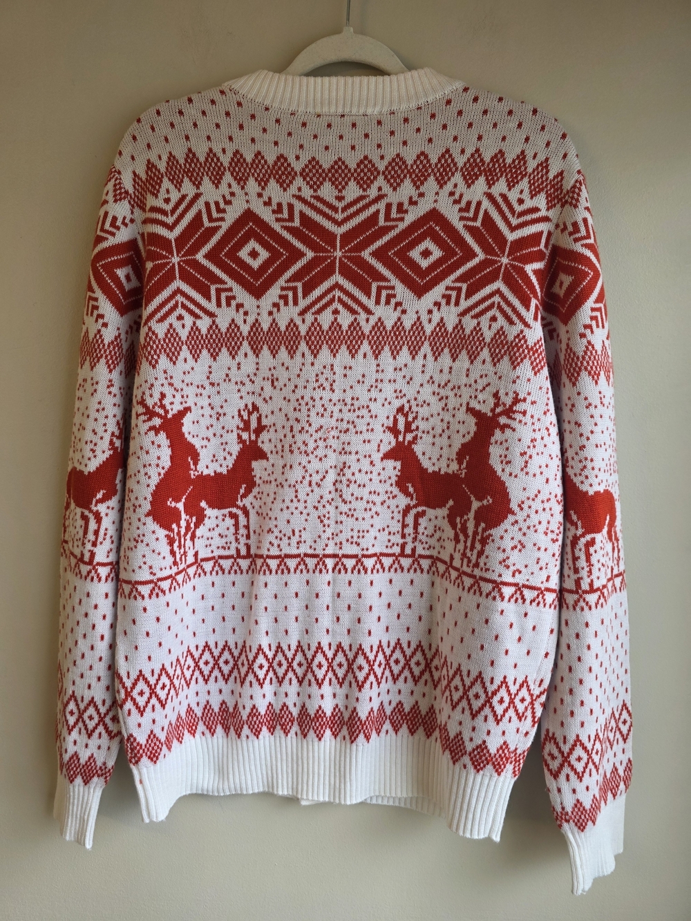 Tipsy Elves Naughty Reindeer Holiday Cardigan Sweater Size L - Picture 11 of 12